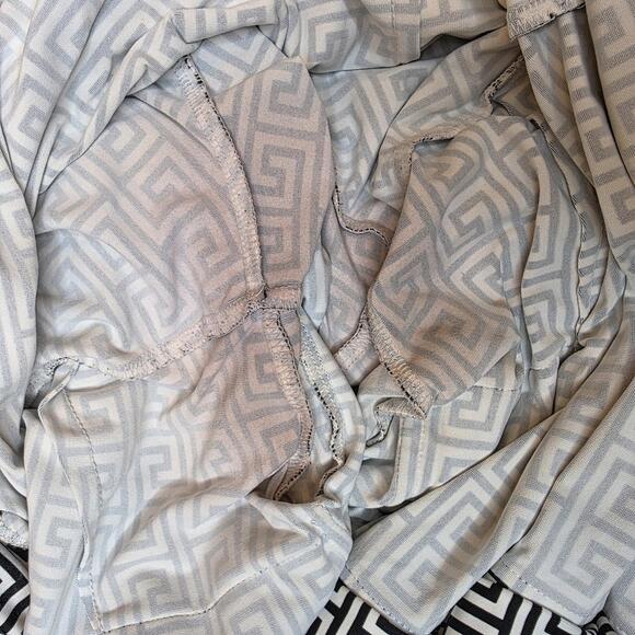 J. McLaughlin Women's Black & White Geometric Button-Up Dress - Size L - Picture 4 of 6